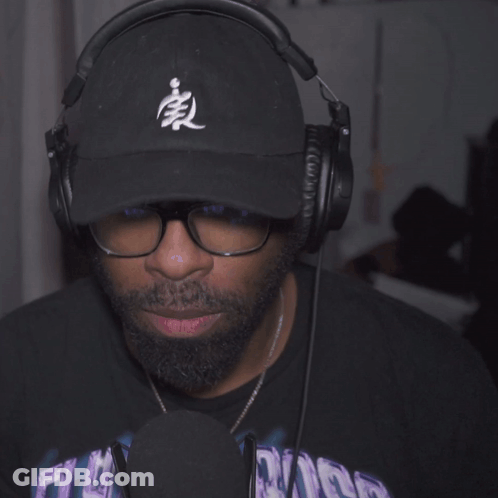 Man In Sunglasses Wearing I'm A King Shirt Says Go With What You Feel GIF