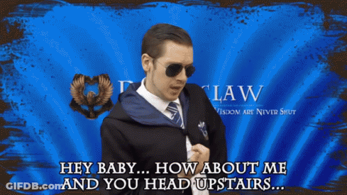 Man In Sunglasses With Law On Blue Background GIF
