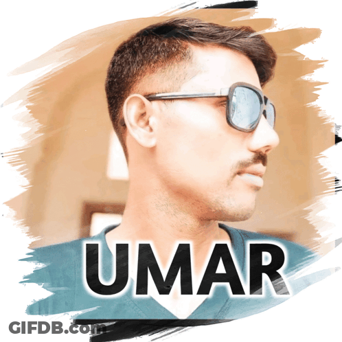Man In Sunglasses With Name Umar GIF