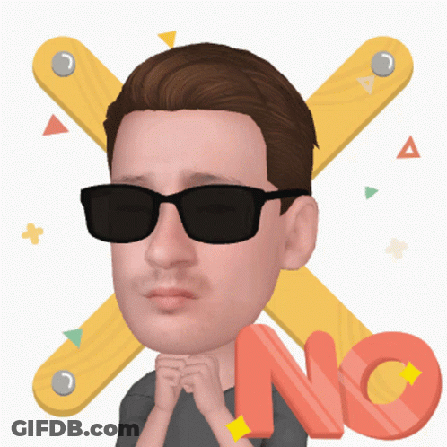 Man In Sunglasses With No Sign GIF