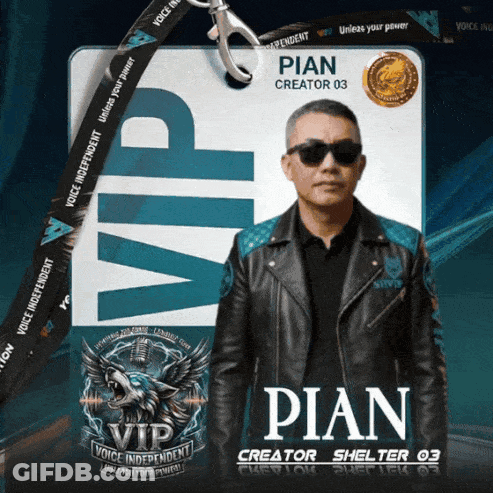 Man In Sunglasses With Pian Creator 03 Lanyard GIF
