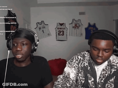 Man In Sunglasses With VT Shirt GIF