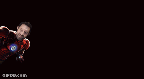 Man In Superhero Costume Flying GIF