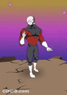 Man In Superhero Costume Standing In Desert GIF