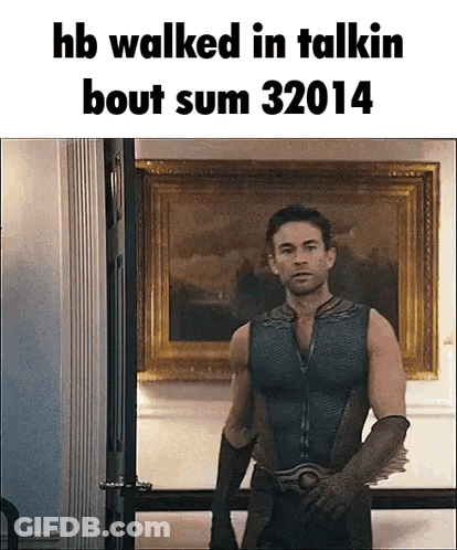 Man In Superhero Costume Standing In Front Of Door And Painting GIF