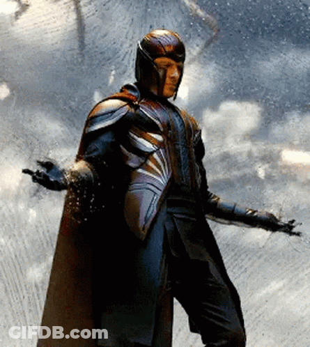 Man In Superhero Costume Standing In Rain GIF