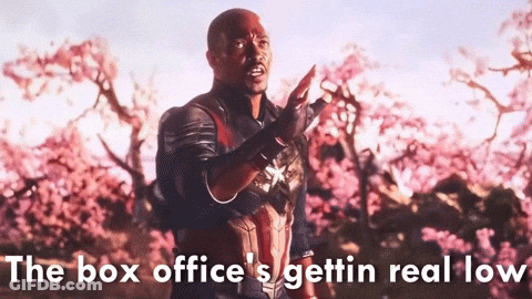 Man In Superhero Costume The Box Office's Gettin Real Low GIF