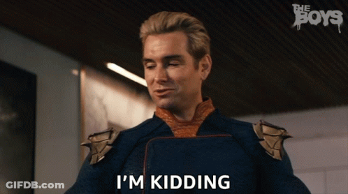 Man In Superhero Outfit I'm Kidding GIF