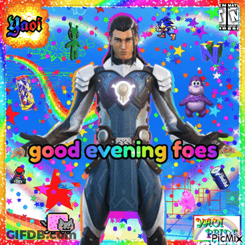 Man In Superhero Suit Saying Good Evening Foes GIF