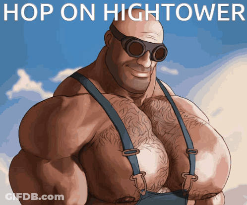 Man In Suspenders And Goggles With Hop On Hightower GIF