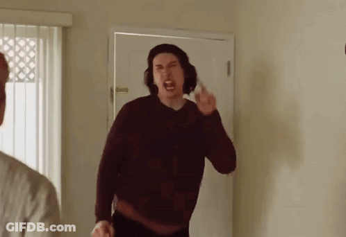 Man In Sweater Giving Middle Finger GIF