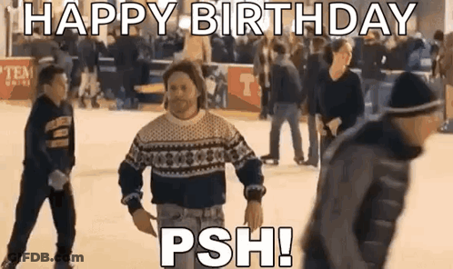 Man In Sweater Ice Skating With Others GIF
