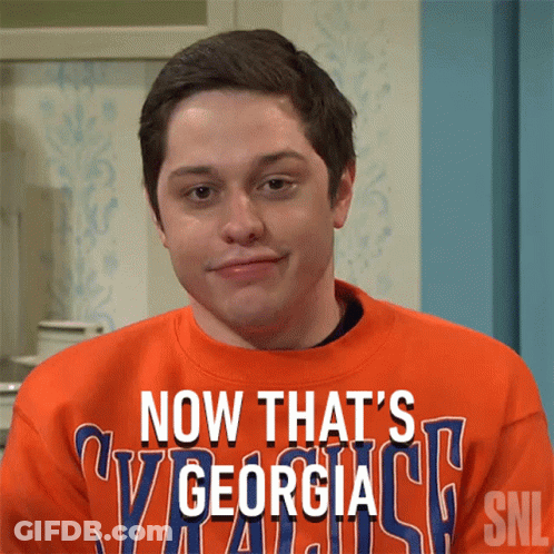Man In Sweater Saying Now That's Georgia GIF