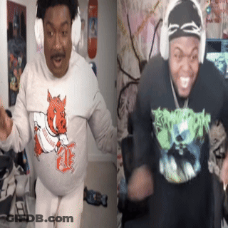 Man In Sweatshirt With Pig GIF
