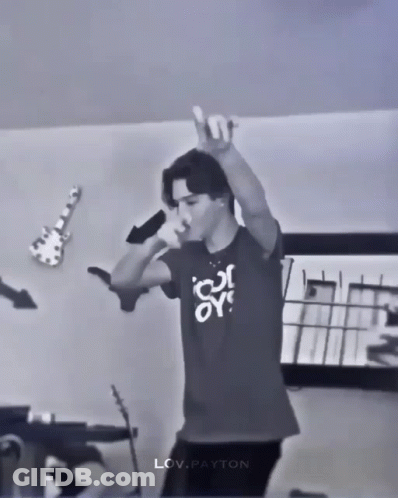 Man In T-Shirt Saying Ice GIF