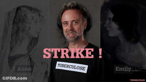 Man In T-Shirt Saying Tuberculose GIF