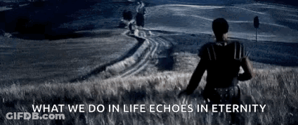 Man In Tall Grass At Night GIF