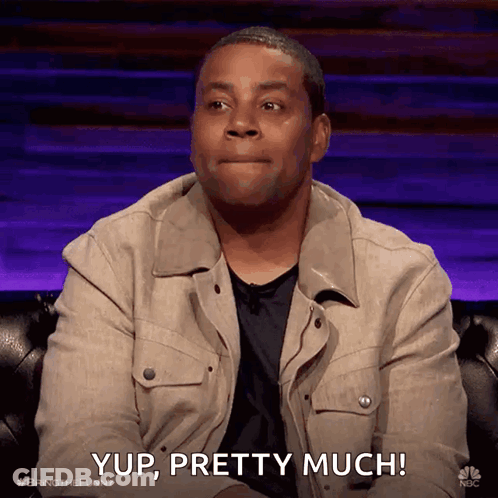 Man In Tan Jacket Sitting Says Yup Pretty Much GIF