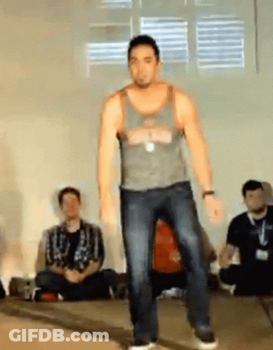 Man In Tank Top Dancing GIF