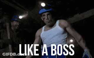 Man In Tank Top Like A Boss GIF