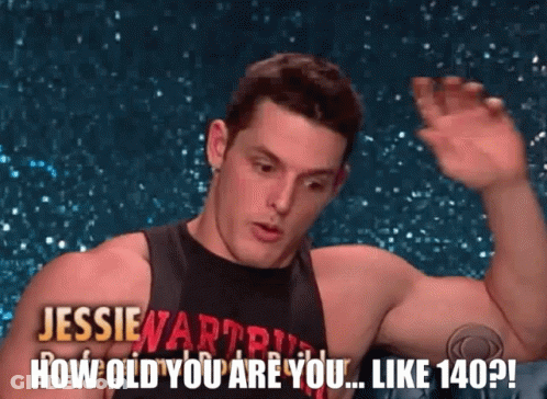 Man In Tank Top Saying Jessie Wartman GIF