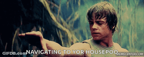 Man In Tank Top Saying Navigating To Your Housepoo GIF