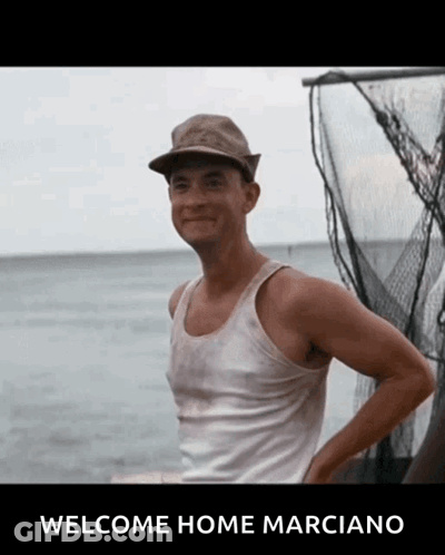 Man In Tank Top Standing Ocean Welcome Home Marciano GIF