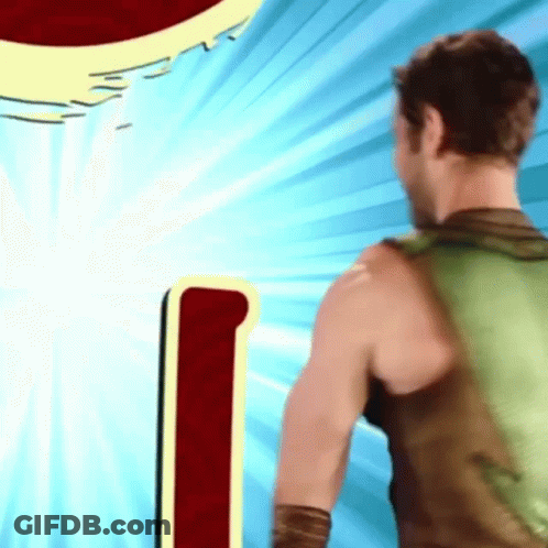 Man In Tank Top With Red Yellow 1 GIF