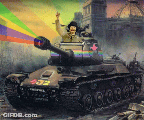 Man In Tank With 432 GIF