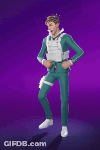 Man In Teal Suit And White Shoes Dancing GIF