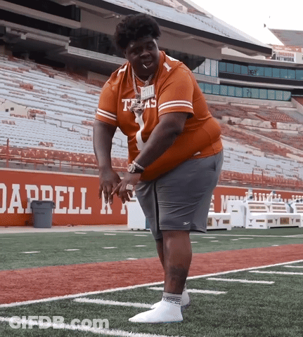 Man In Texas Jersey On Field GIF