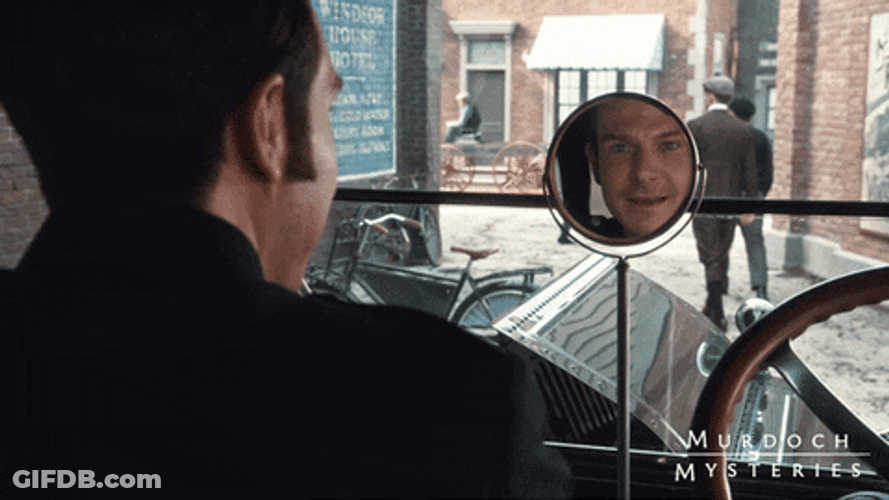 Man In The Mirror Constable George Crabtree GIF