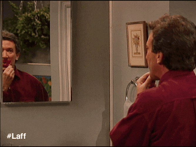 Man In The Mirror Home Improvement Tim Taylor GIF