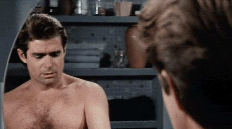 Man In The Mirror Jim Carrey Zombie GIF