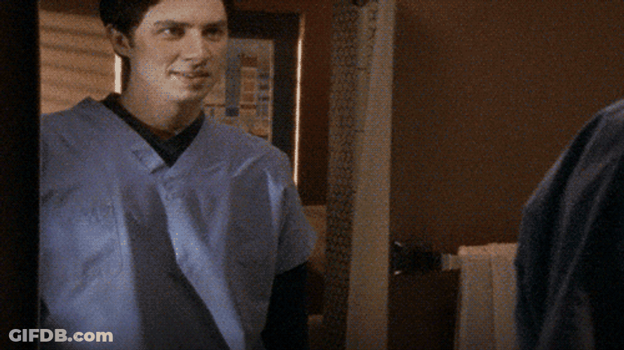 Man In The Mirror Scrubs John Michael Dorian GIF