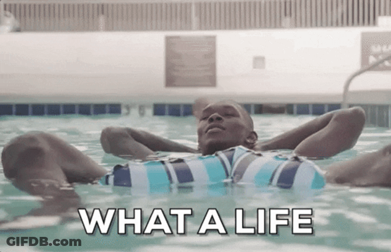Man In The Pool What A Life GIF