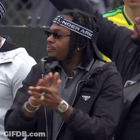 Man In Thunder Arm Headband Clapping GIF