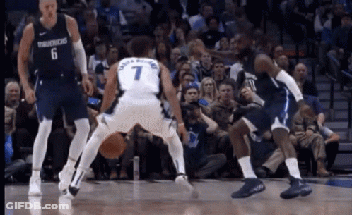 Man In Thunder Jersey Holding Trophy, Another Watching GIF