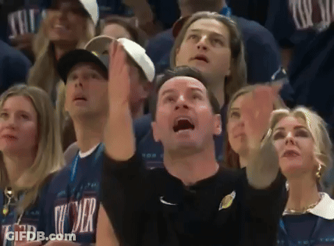 Man In Thunder Shirt Applauding GIF