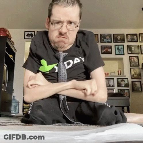 Man In Tie And Y Day Shirt GIF