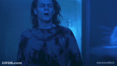 Man In Tie Dye Shirt Dark Room #Insidiousmovie GIF