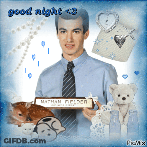 Man In Tie Holding Sign Nathan Fielder Business Expert GIF