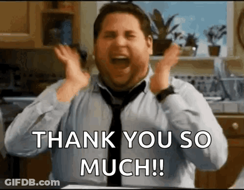 Man In Tie Making Thank You Gesture GIF