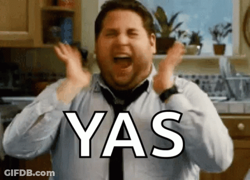 Man In Tie Screaming Yas GIF