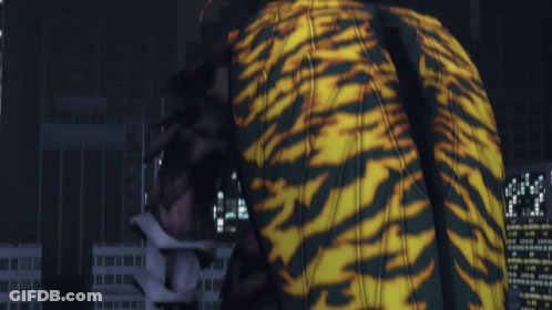 Man In Tiger Print Shirt GIF