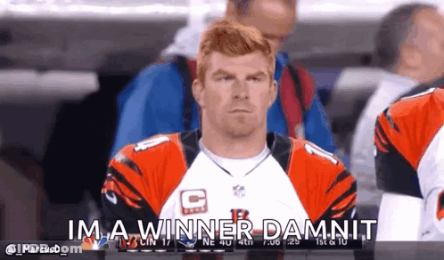 Man In Tigers Jersey Says I'm A Winner Damn It GIF