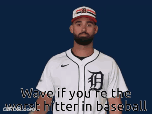 Man In Tigers Jersey Says Wave GIF