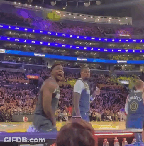 Man In Timberwolves Jersey Number 5 GIF