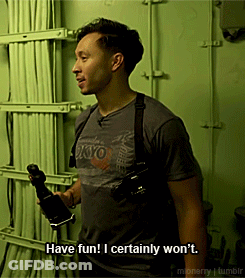 Man In Tokyo Shirt Have Fun I Certainly Won't GIF