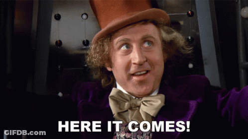 Man In Top Hat And Bow Tie Says Here It Comes GIF